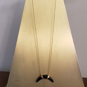 Stella and Dot black arc necklace